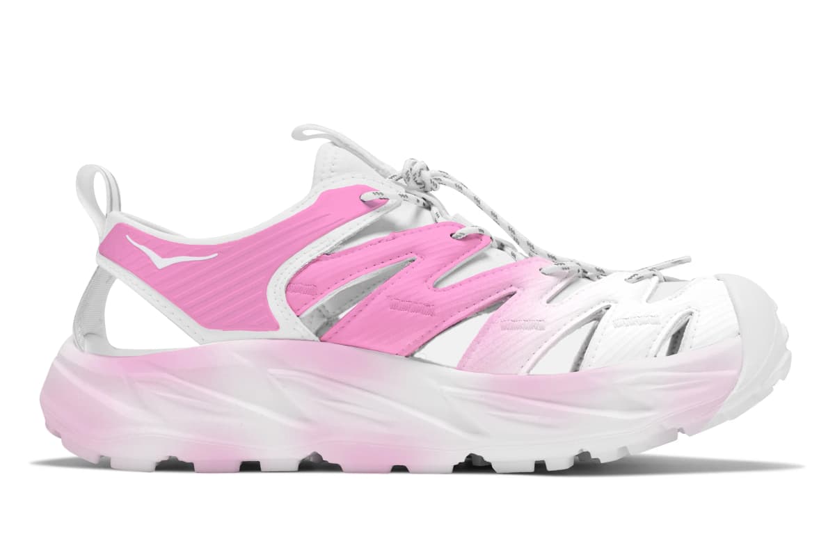 HOKA ONE ONE Hopara Series 811 Manufacture Gradient Barbie Special Shoe Box River Trekking Shoes Unisex Pink White 2