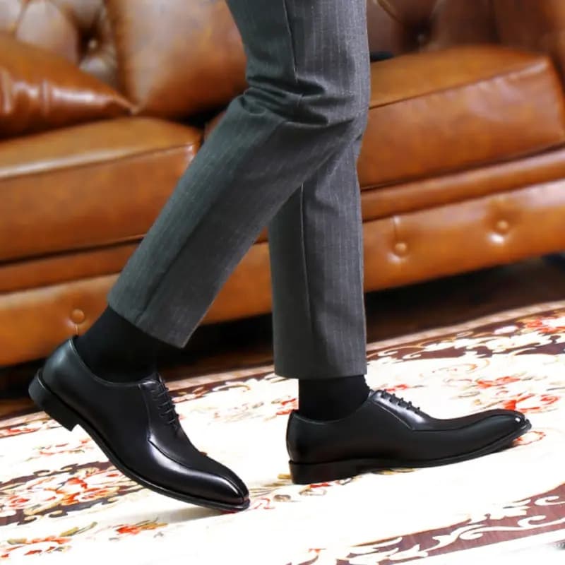 ASTON M.JAZZ Genuine Cowhide Leather Handmade British Versatile Commute Office Business Formal Leather Shoes Men's 15