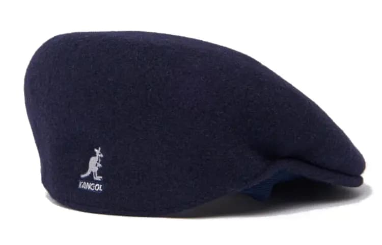 KANGOL Logo Embroidered Beret Unisex Tünd Mavi