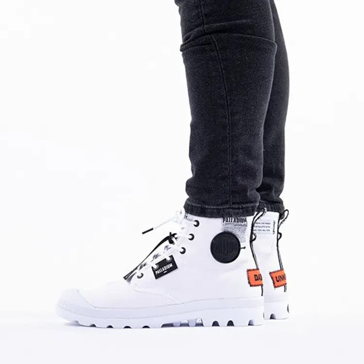Palladium Pampa Martin Boots Unisex White 6