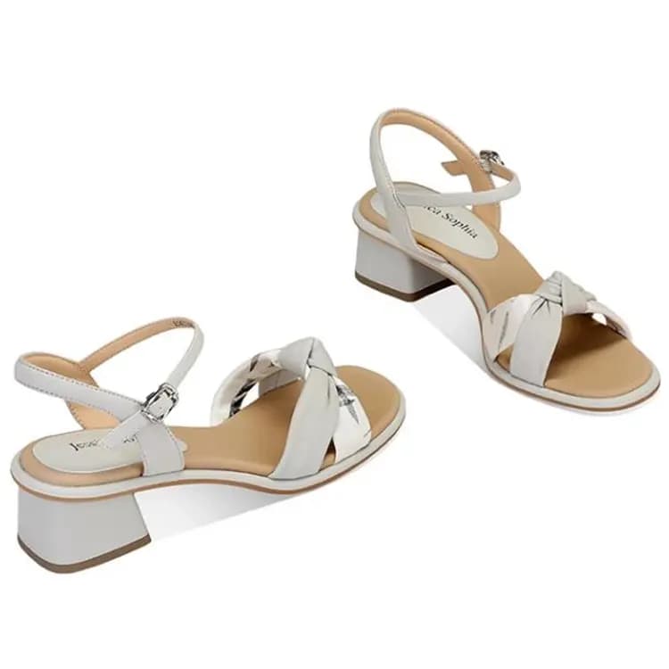 JESSICA SOPHIA Block Heel Round Toe Fairy Style One-Strap Sandals 3.5cm Women's 2