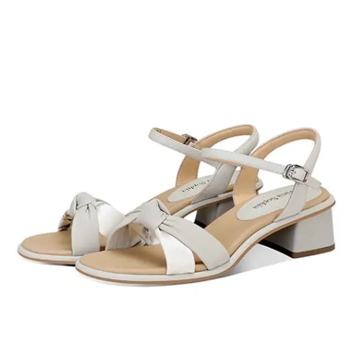 JESSICA SOPHIA Block Heel Round Toe Fairy Style One-Strap Sandals 3.5cm Women's 3