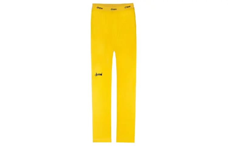 Drew House Letter Logo Leggings Qadın Qızılı 3