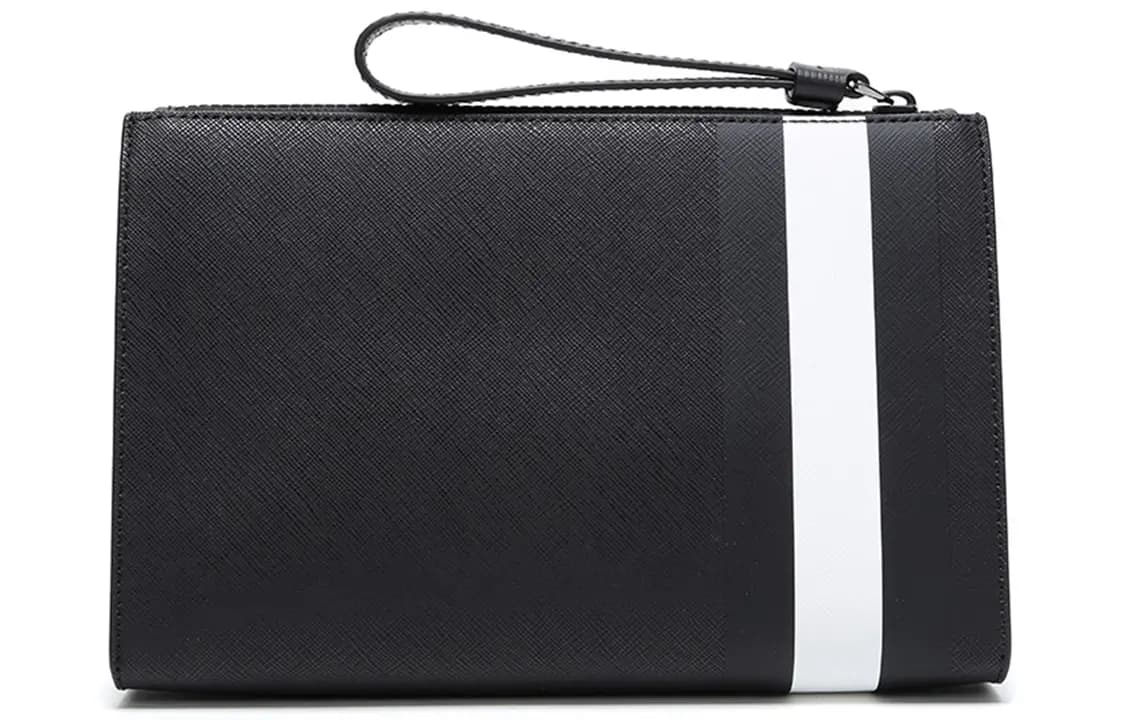 BALLY PVC Kişi Əl Çantası Qara 4