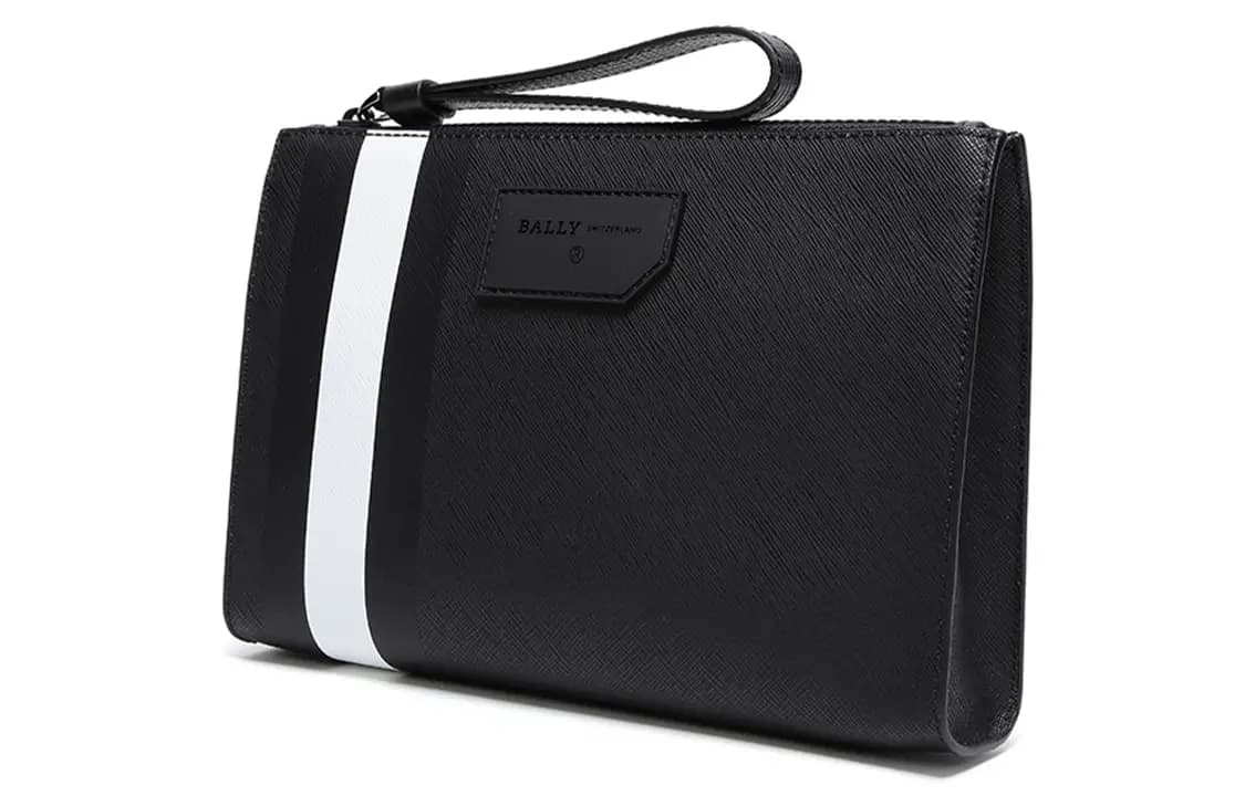 BALLY PVC Kişi Əl Çantası Qara 2