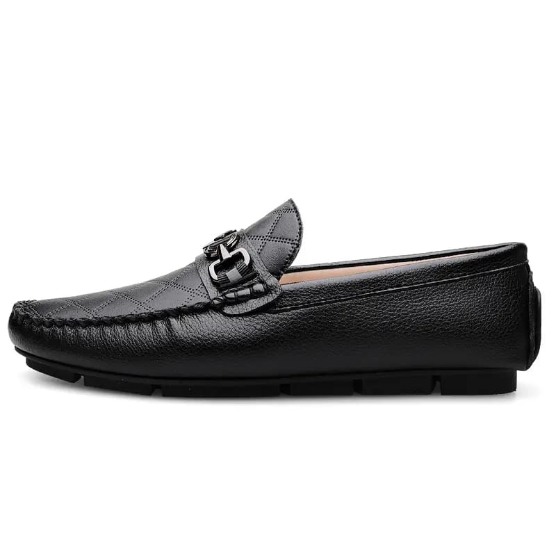 Bull Charm Split Leather Breathable Slip-On Casual Moccasin Shoes Men's 6