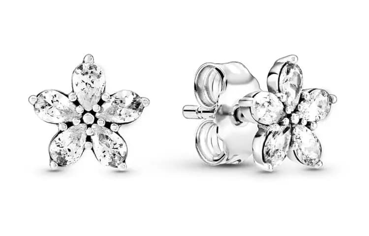 Pandora Sparkling Snowflake 925 Gümüş Sırğa