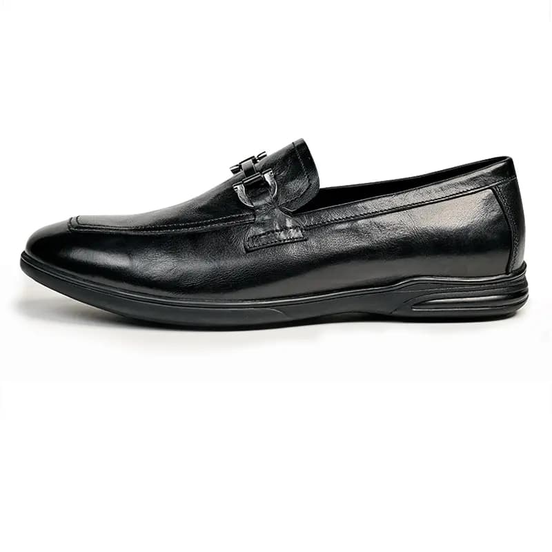 Brounvanm Top Layer Leather Fashion Comfortable Driving Shoes Men's
