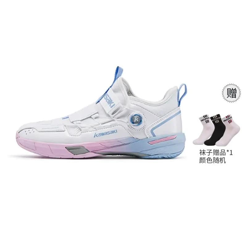 Kawasaki Traverse 2.0 Cushioning, Abrasion Resistant Coverage, Rebound Mid Top Badminton Shoes Unisex