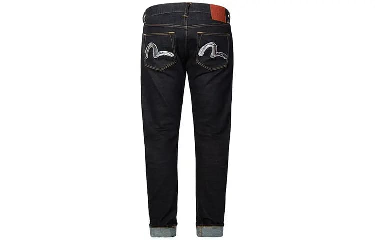 EVISU High-Frequency Seagull Badge Jeans Men's Denim Blue