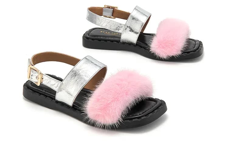 Beau Today Roman Sandals Women's Silver 3