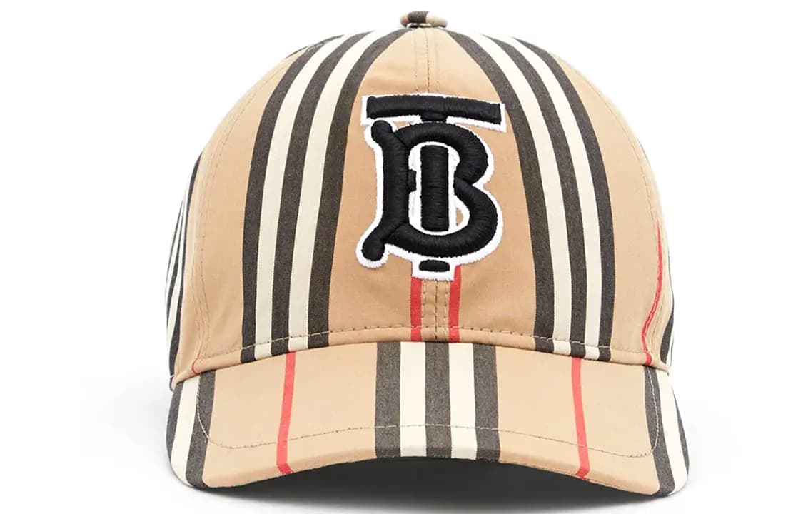 Burberry Vintage Check Cotton Baseball Cap Monogram Motif Archive Beige 2