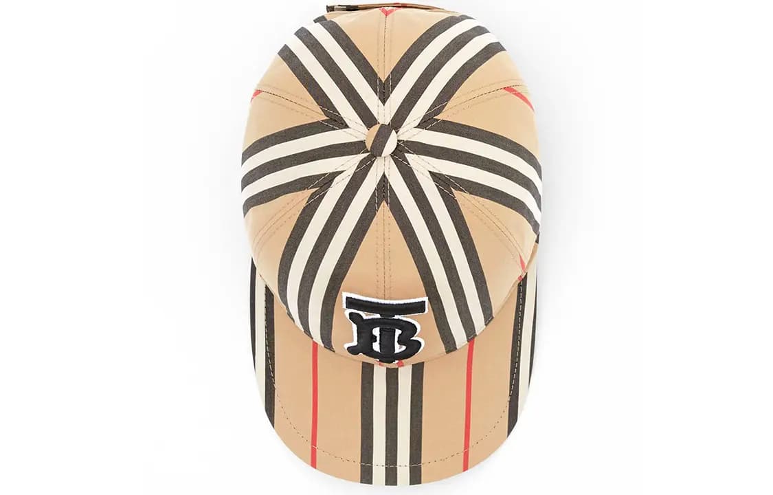 Burberry Vintage Check Cotton Baseball Cap Monogram Motif Archive Beige 3