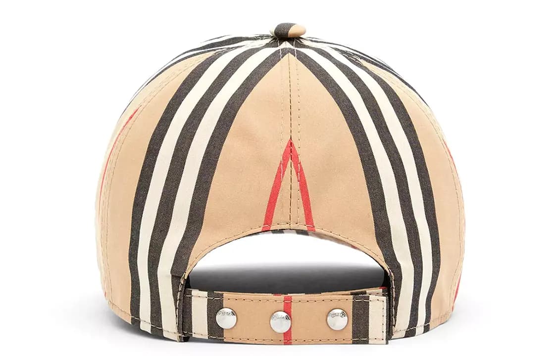 Burberry Vintage Check Cotton Baseball Cap Monogram Motif Archive Beige 4