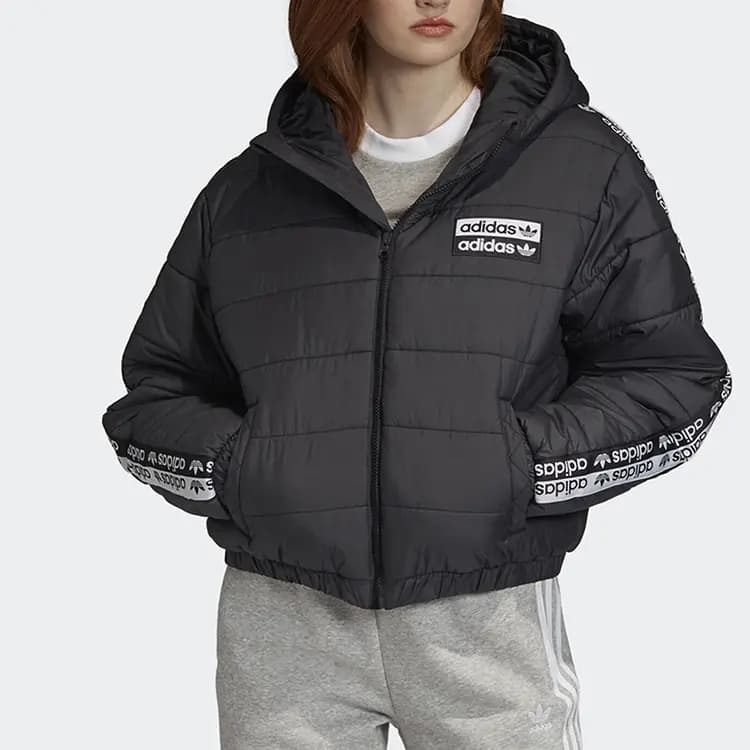 adidas Originals Padded Qısa Qadın Pencəyi Qara 3
