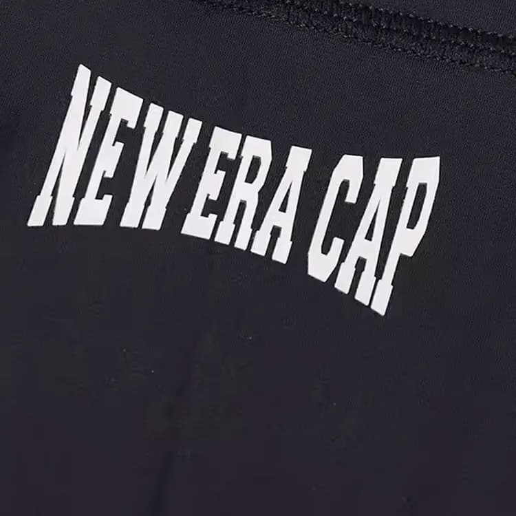 New Era Letter Pattern Print Nylon Qolqabı Unisex Qara 3