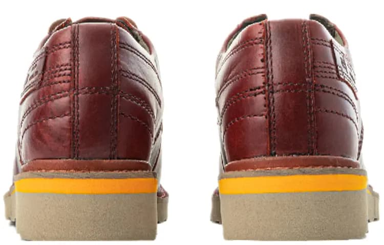 CAT Men's Casual Shoes Men Low-Top Brown Red 4