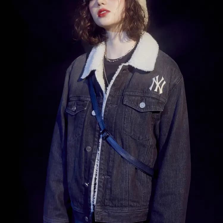 MLB New York Yankees Unisex Cins Pencək Qara 3