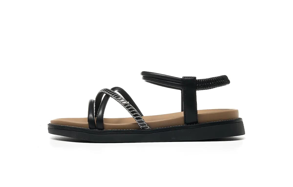 HLA French Roman Sandals Flat Lace-Up With Skirt Beach Shoes Women's