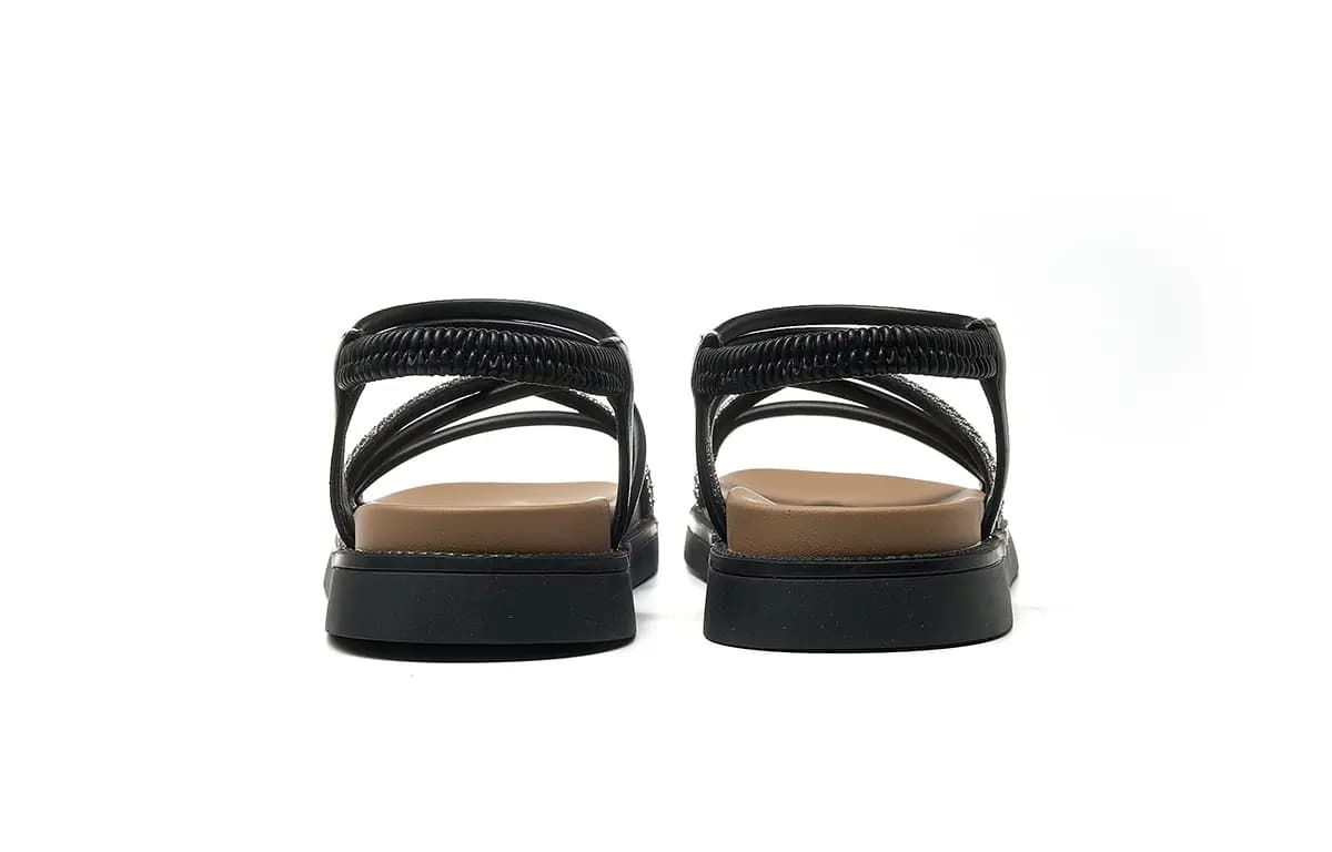 HLA French Roman Sandals Flat Lace-Up With Skirt Beach Shoes Women's 4