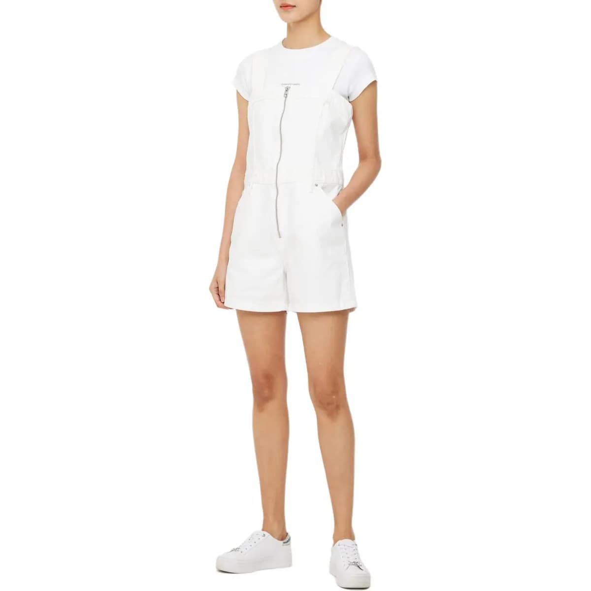 CALVIN KLEIN Qadın Kombinezonu Ağ 3