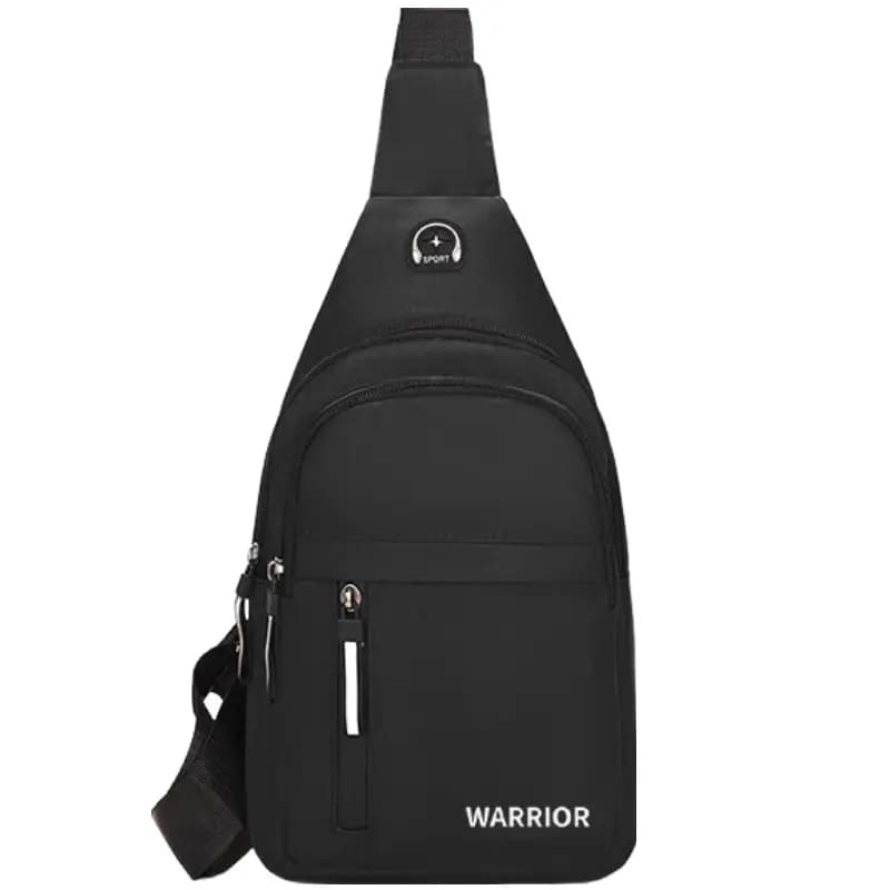 Warrior Parça Kişi Çiyinüstü Çanta Qara