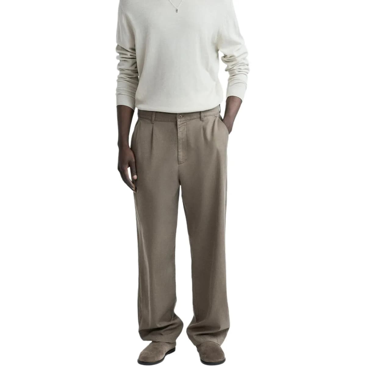 ZARA Suit Trousers Men Dark Taupe 5