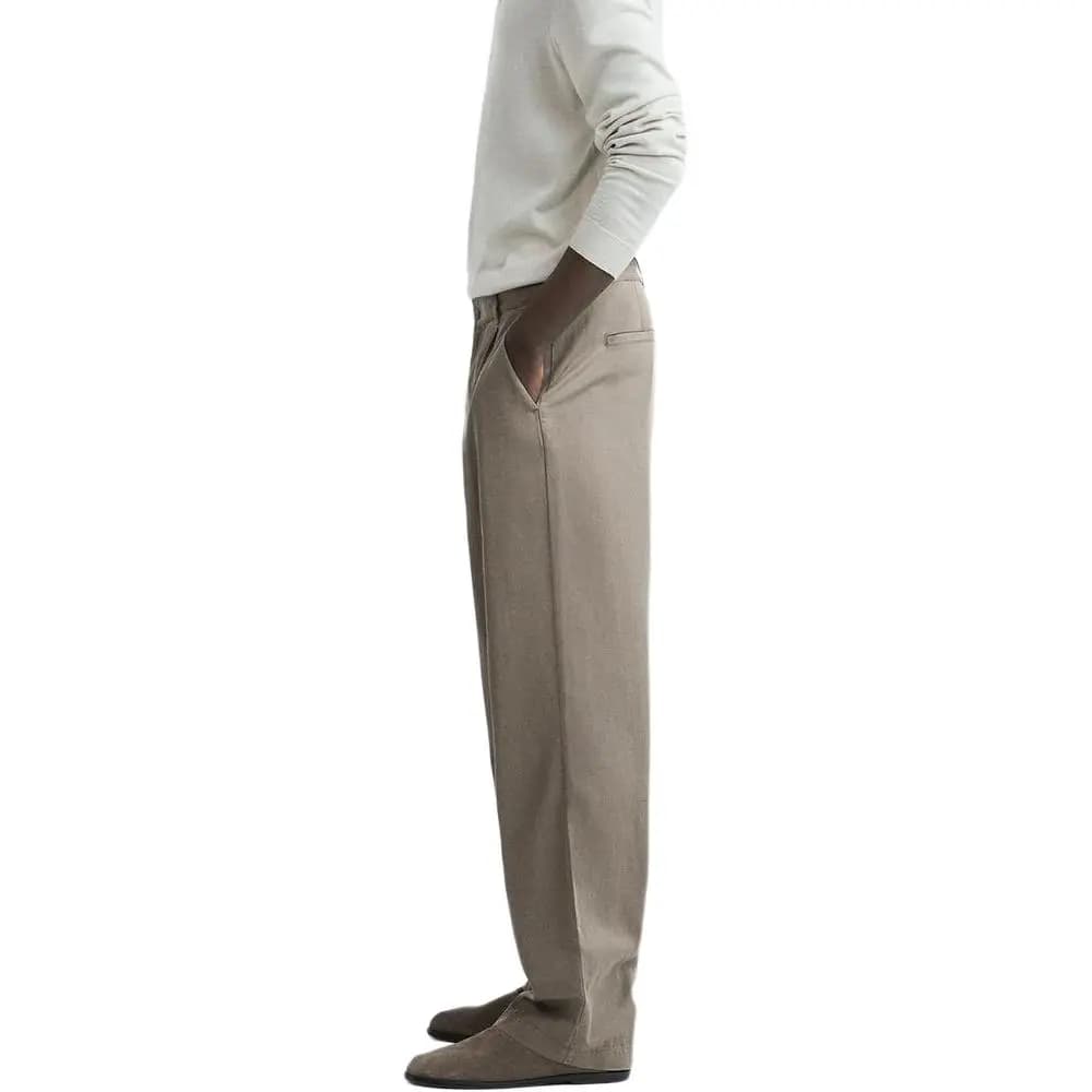 ZARA Suit Trousers Men Dark Taupe 4