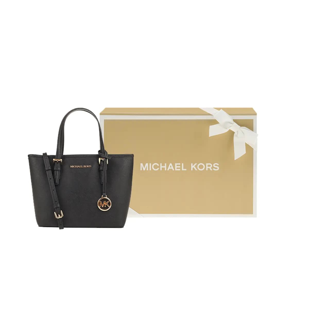 MICHAEL KORS Jet Set Dəri Çanta Qadın Qara 8