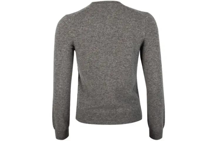 CDG Play Long Sleeve Double Heart Qadın Kardiqanı Boz 2
