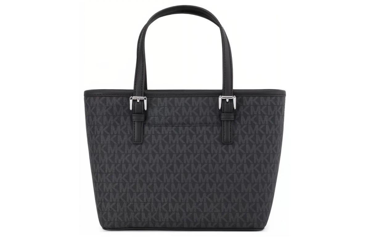 MICHAEL KORS Jet Set PVC Çanta Qadın Qara 6