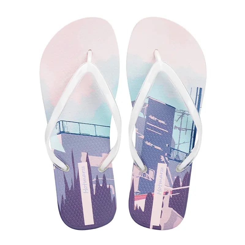 HOTMARZZ Lightweight Home Casual Beach Chinese Print Fashion Breathable Comfortable Wear-Resistant Classic Daily Outing Toe Separator Anti-Slip Flip Flops Women's 3