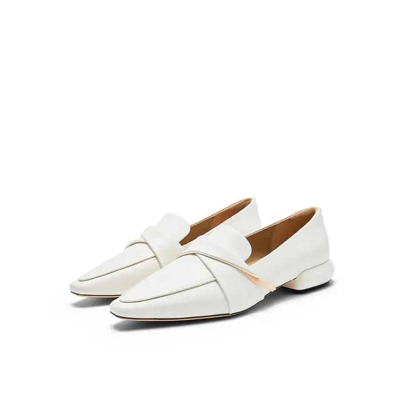 NINE WEST Sheep Leather Fashion Versatile Lightweight Comfortable Wear-Resistant Flat Slip-Resistant Classic Trendy Casual Shoes Women's 4