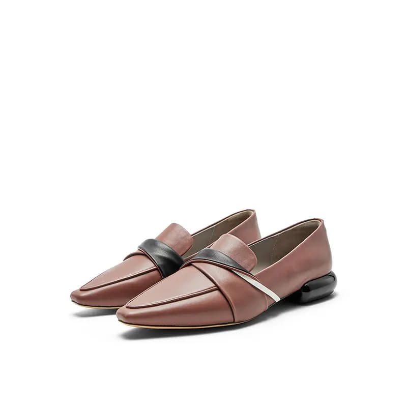NINE WEST Sheep Leather Fashion Versatile Lightweight Comfortable Wear-Resistant Flat Slip-Resistant Classic Trendy Casual Shoes Women's 6