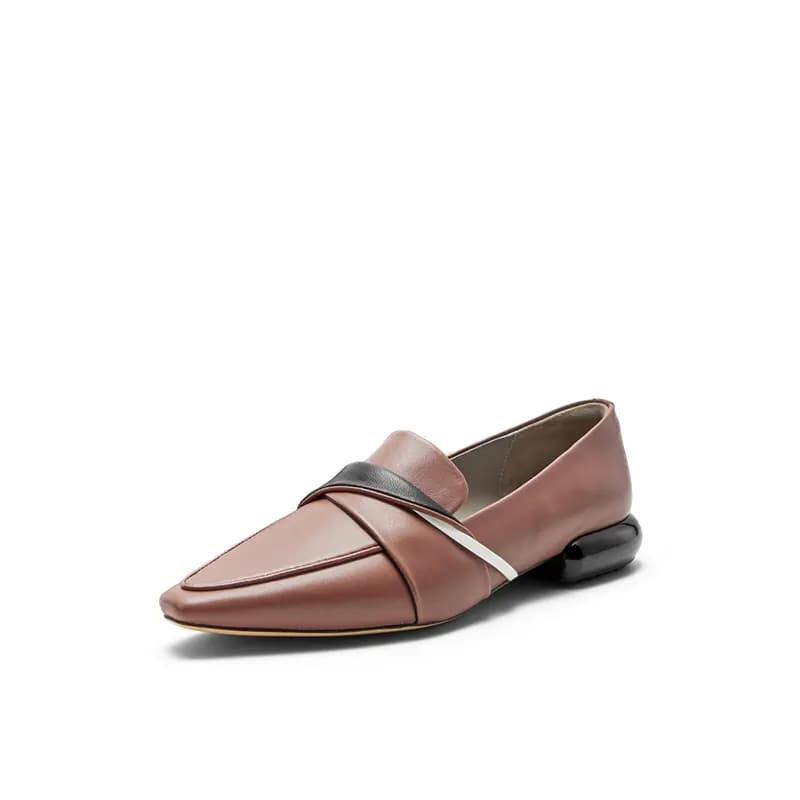 NINE WEST Sheep Leather Fashion Versatile Lightweight Comfortable Wear-Resistant Flat Slip-Resistant Classic Trendy Casual Shoes Women's 5