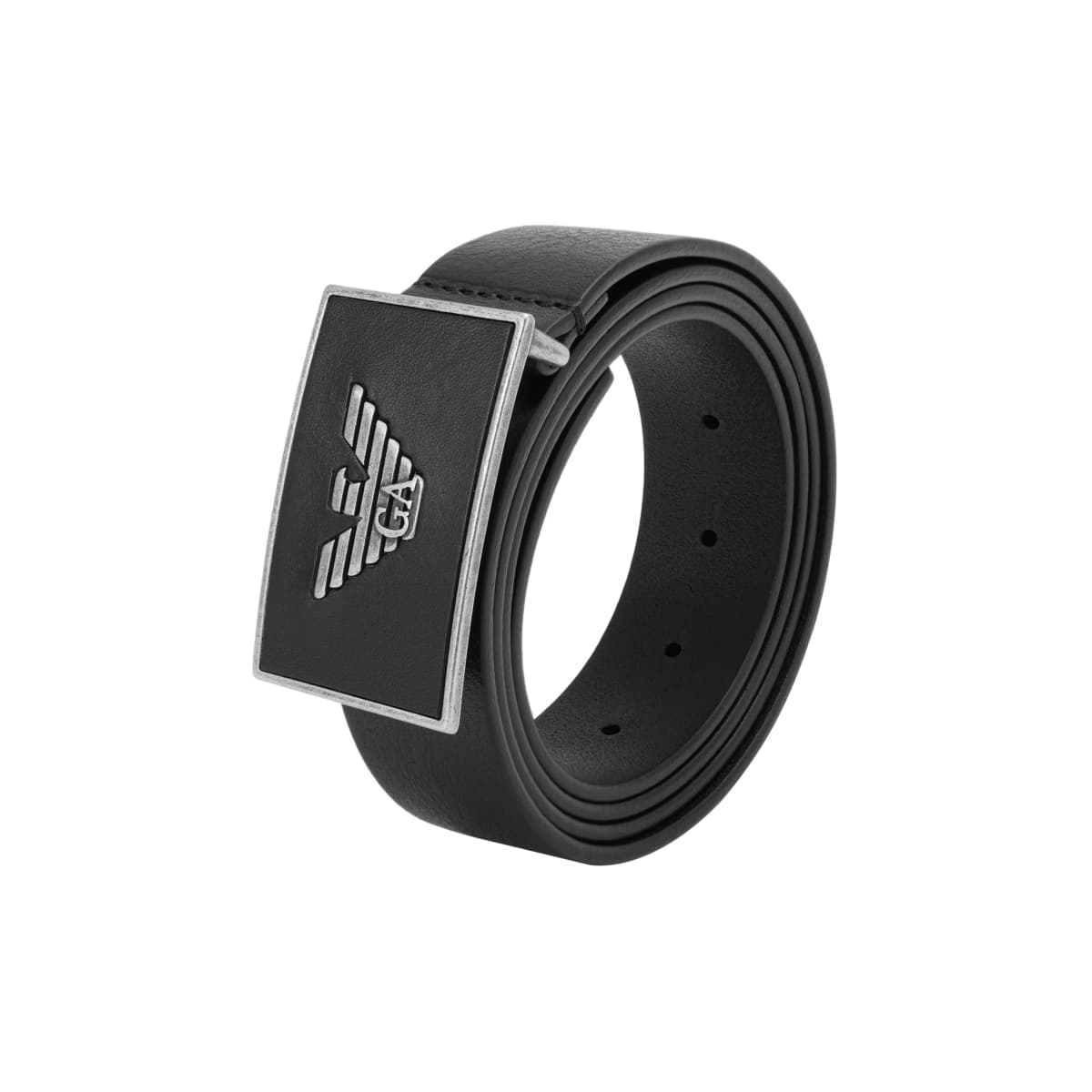 EMPORIO ARMANI Logo Plaque Belt 3