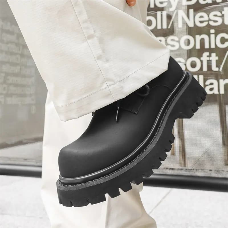 V ZERO FIVE Microfiber Height-Increasing Wear-Resistant Fashion Casual Shoes Men's 22