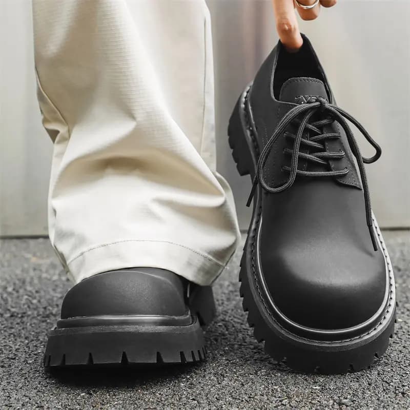 V ZERO FIVE Microfiber Height-Increasing Wear-Resistant Fashion Casual Shoes Men's 19