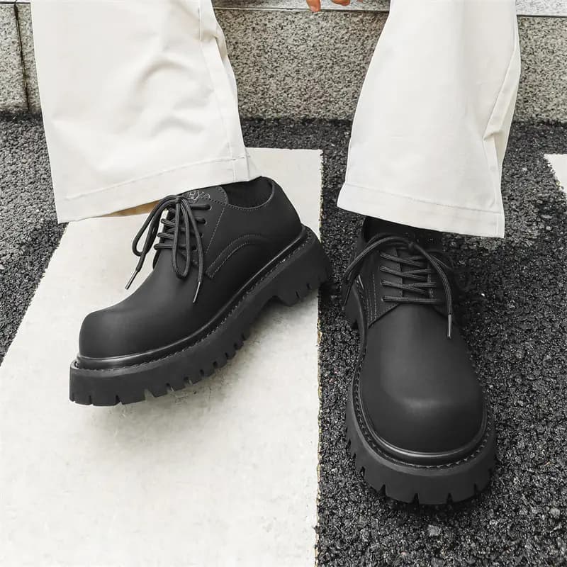 V ZERO FIVE Microfiber Height-Increasing Wear-Resistant Fashion Casual Shoes Men's 21