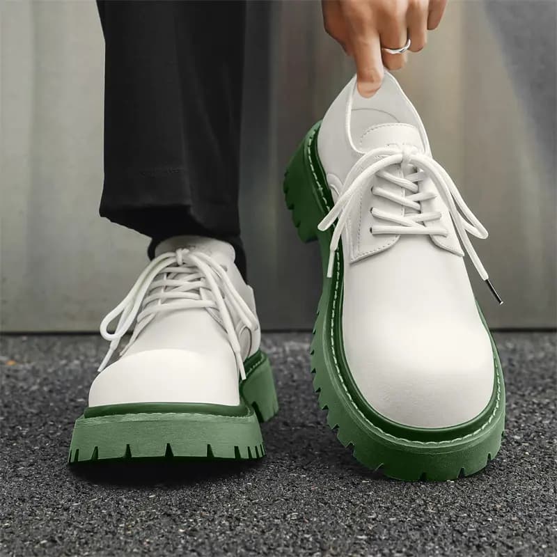 V ZERO FIVE Microfiber Height-Increasing Wear-Resistant Fashion Casual Shoes Men's 3