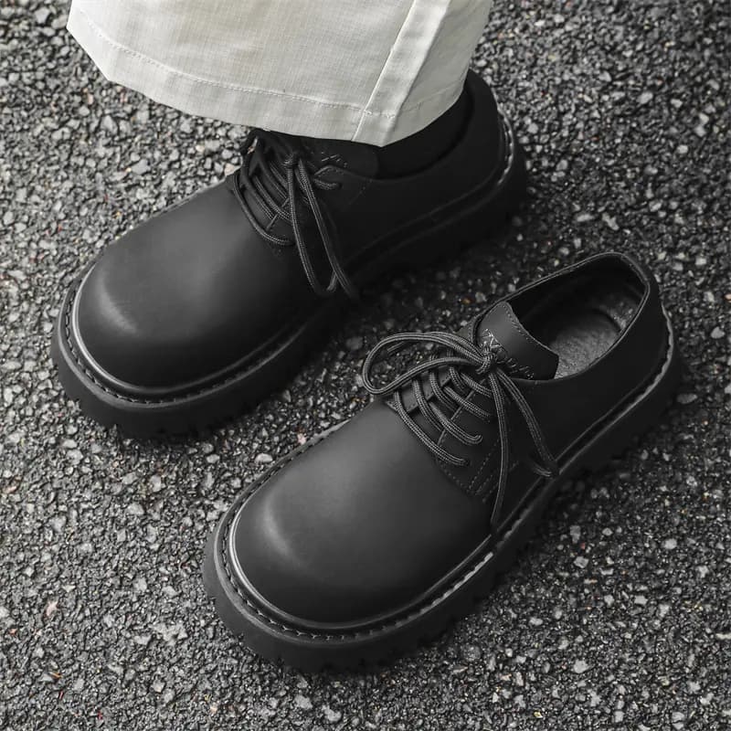 V ZERO FIVE Microfiber Height-Increasing Wear-Resistant Fashion Casual Shoes Men's 18