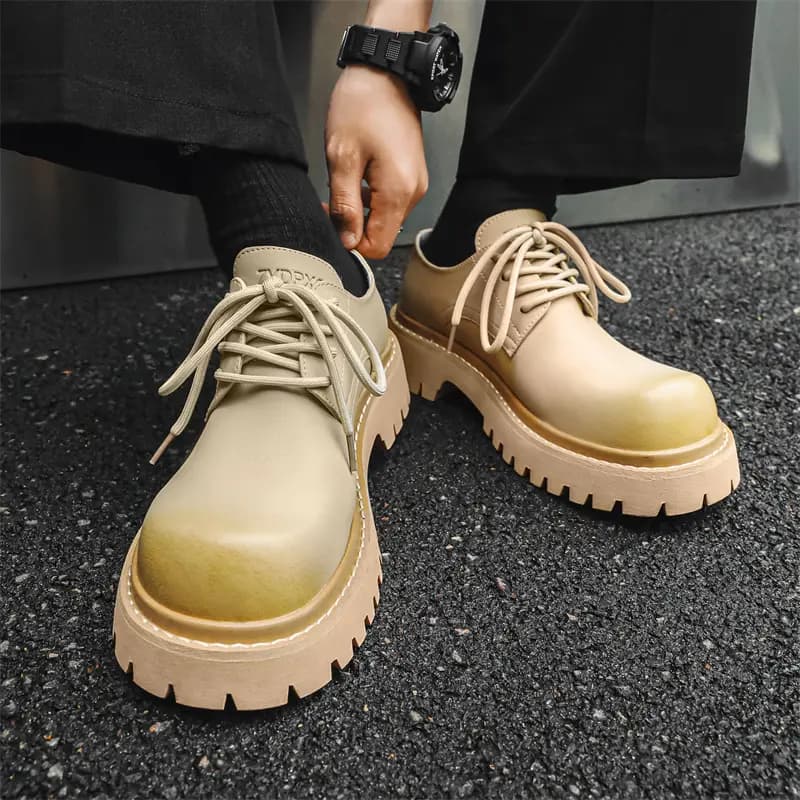 V ZERO FIVE Microfiber Height-Increasing Wear-Resistant Fashion Casual Shoes Men's 12