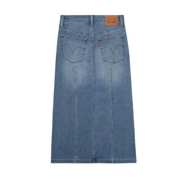 Levi's Qadın Denim Midi Ətək Mavi 2