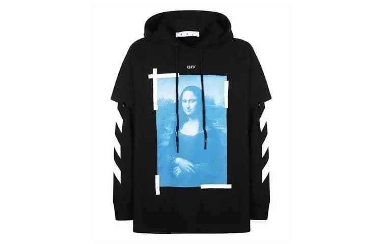 OFF-WHITE SS21 Mona Lisa Hudi Kişi Qara