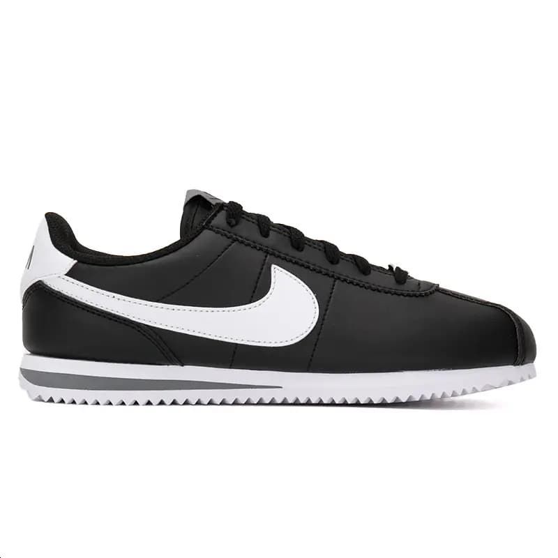 Nike Cortez Uşaq İdman Ayaqqabısı Qara/Ağ 4