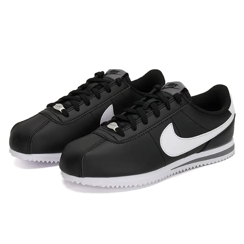 Nike Cortez Uşaq İdman Ayaqqabısı Qara/Ağ 5
