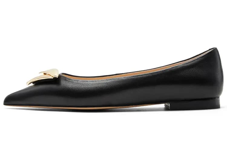 NINE WEST Sheep Leather Fashion Versatile Casual Loafers 1.5cm Women's 8
