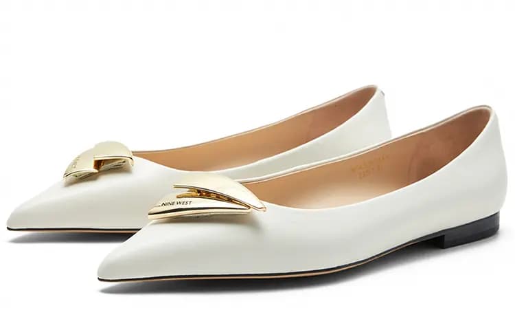 NINE WEST Sheep Leather Fashion Versatile Casual Loafers 1.5cm Women's 17