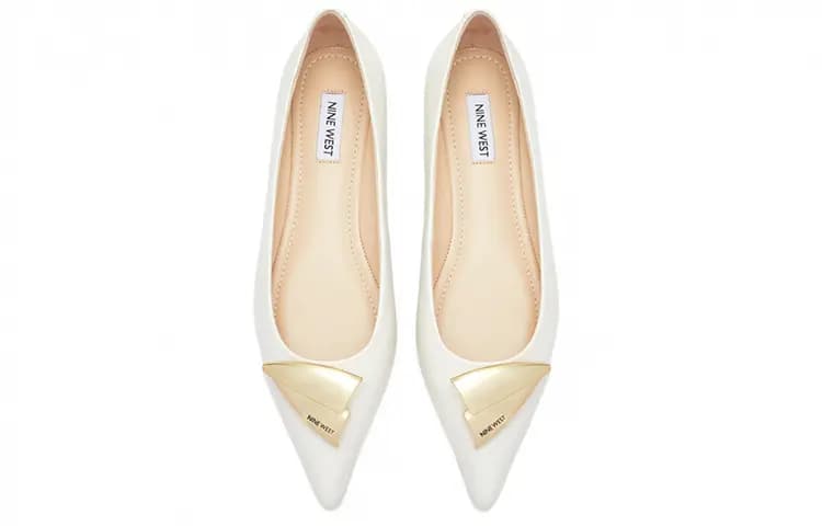NINE WEST Sheep Leather Fashion Versatile Casual Loafers 1.5cm Women's 18