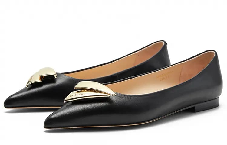 NINE WEST Sheep Leather Fashion Versatile Casual Loafers 1.5cm Women's 10